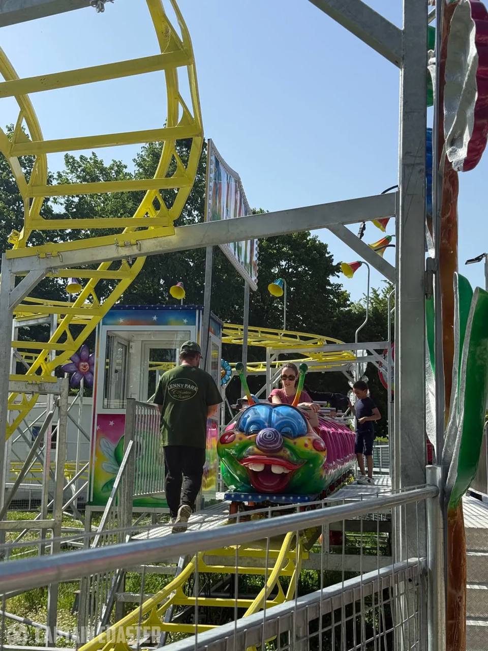 LennyPark’s Chenille coaster surrounded by greenery.