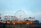 General view of Luna Park d’Argelès above the trees