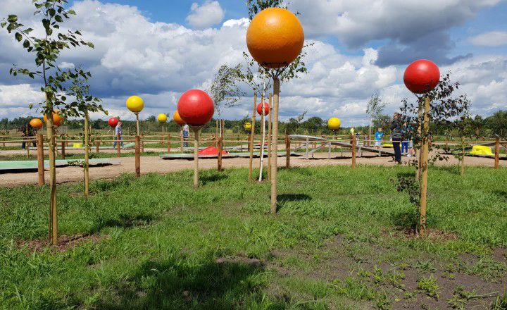 Blick auf Minigolf im ABpark.