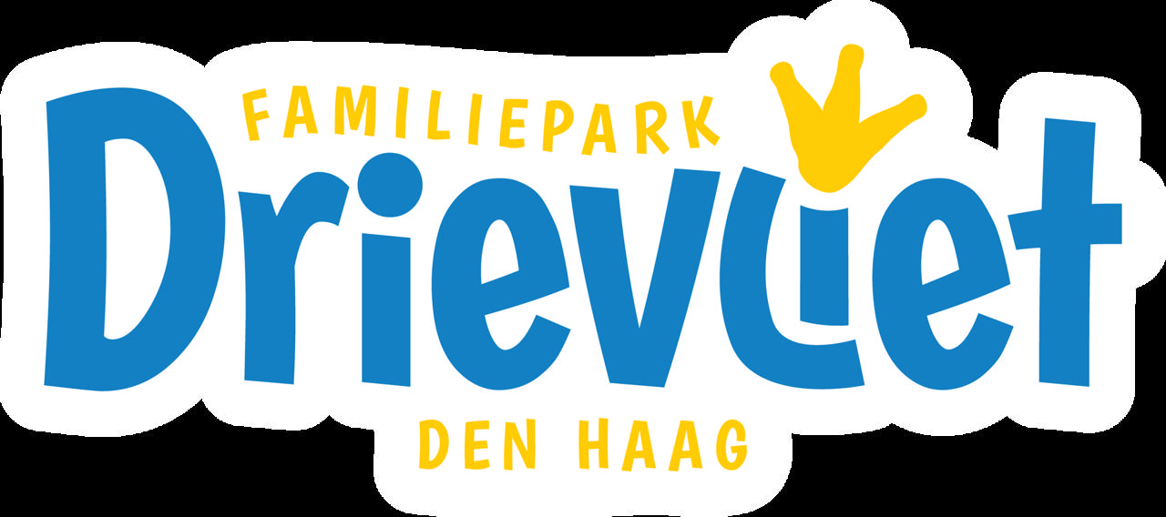 Blauw logo van Familiepark Drievliet