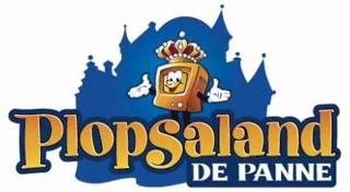 Archive Plopsaland De Panne logo against a sky background.