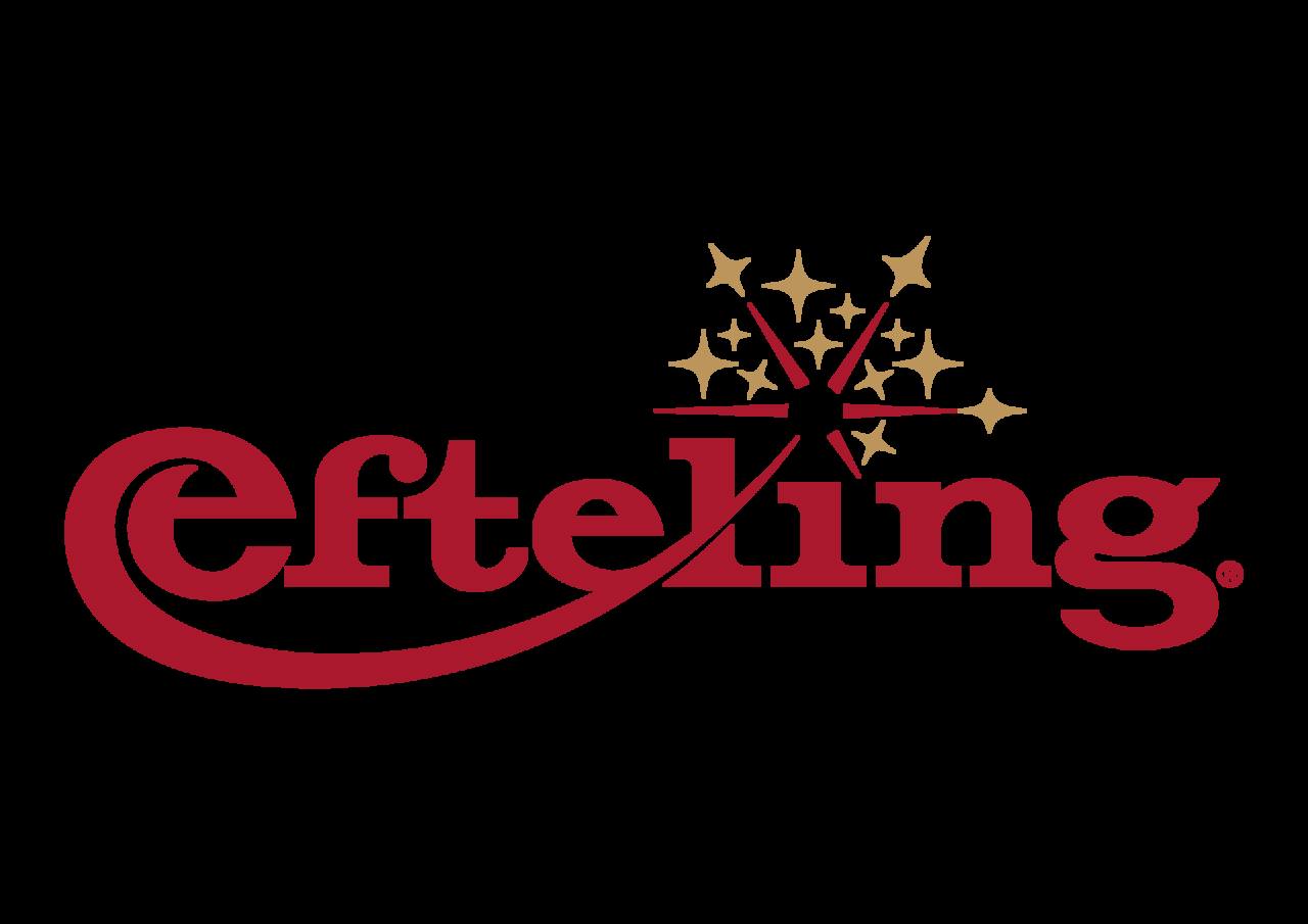 Czerwono-złote logo Efteling.