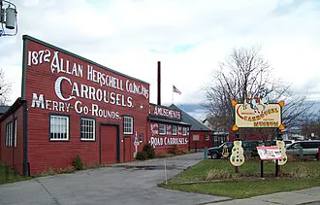 Antigua fábrica Allan Herschell en North Tonawanda.