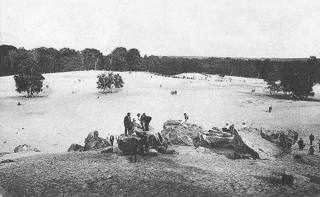 La duna naturale della Mer de Sable intorno al 1910, prima dell’apertura del parco.
