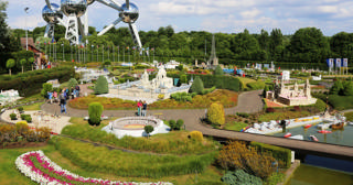 Panorama of Mini-Europe beneath the Atomium