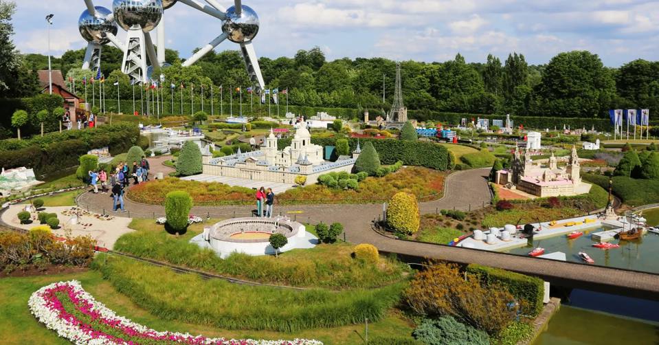 Panorama of Mini-Europe beneath the Atomium