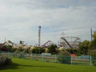 Vista geral do Pleasureland e da linha do comboio em miniatura em 2005.
