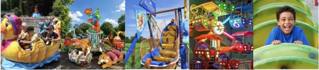 Visual presenting Denain Évasion rides for younger children.