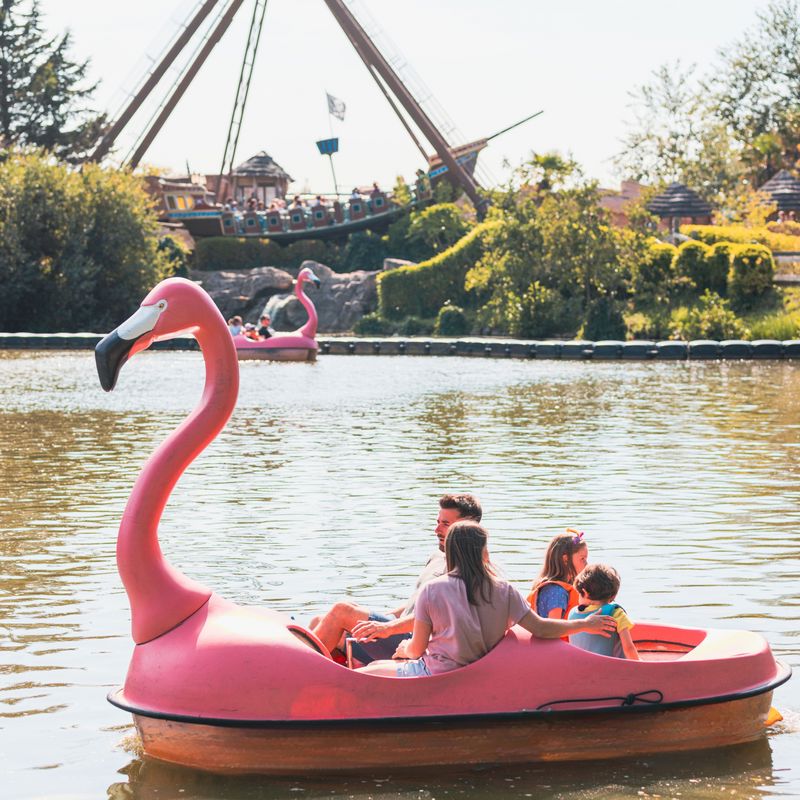 Les Flamingos in Parc Bagatelle.