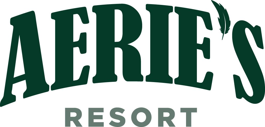 Logótipo do Aerie's Resort.