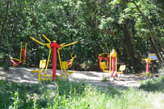 Equipamiento de Ingyenes Fitneszpark.