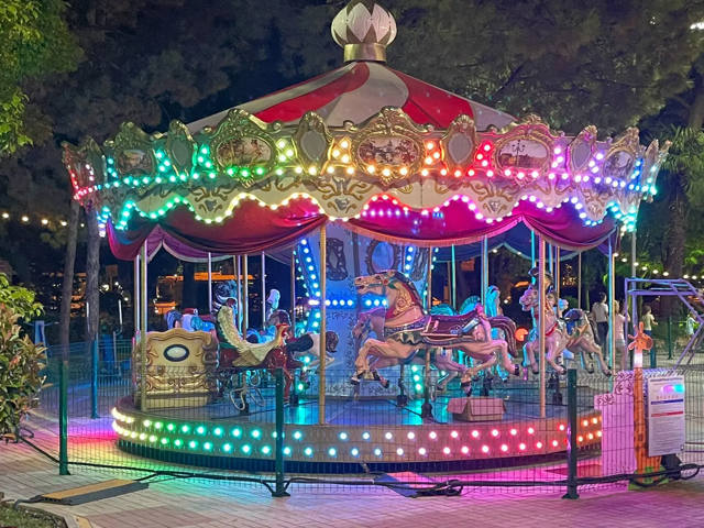 Illuminated Horse Carousel