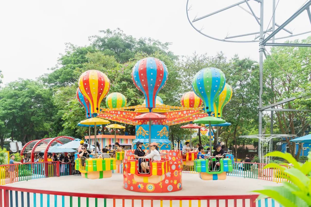 L’area di sosta Galaxy Zone al Bao Son Paradise Park.