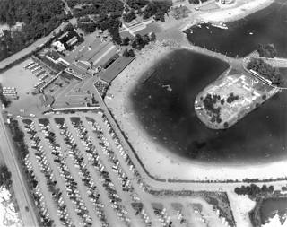 Vista general de Bobbejaanland en 1973.