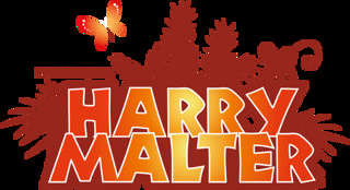 Logótipo oficial do Familiepark Harry Malter com figuras circenses.