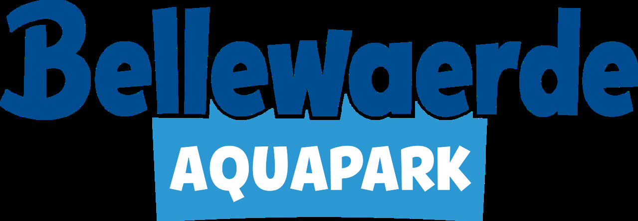 Logótipo oficial azul do Bellewaerde Aquapark.
