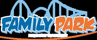 Family Park-logo met veelkleurige letters.