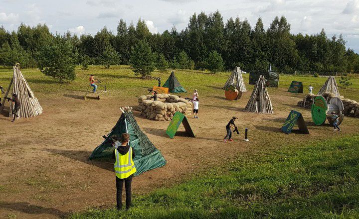 Vista di Laser tag ad ABpark.