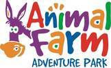 Logótipo multicolor do Animal Farm Adventure Park.