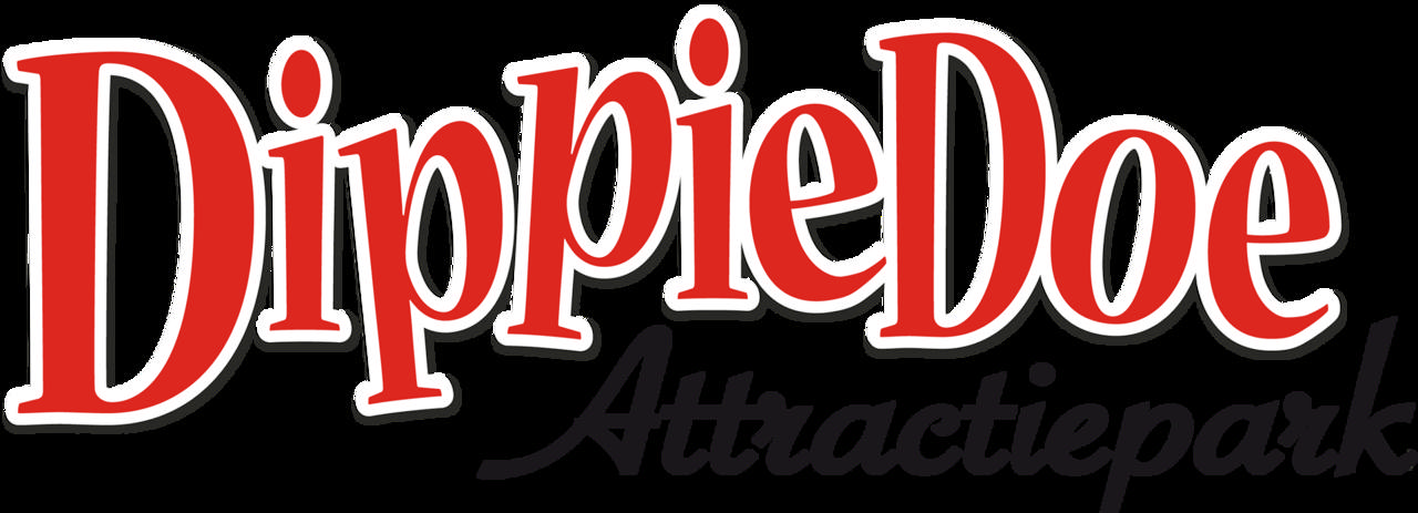 The yellow DippieDoe lettering leaps across a large blue star.