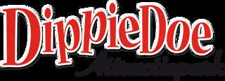 The yellow DippieDoe lettering leaps across a large blue star.
