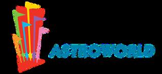 Logótipo histórico do Six Flags AstroWorld com seis bandeiras coloridas
